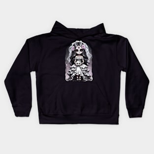 Shadow Gothic Bride Kids Hoodie